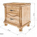 Тумба Мелиса, 2 ящика (сосна, накладки береза)