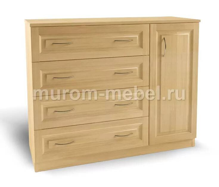 Комод Фиджи 4 ящика+дверь