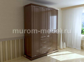 Шкаф 4-х дверный Кардинал