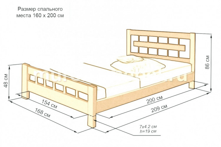 Кровать Сакура